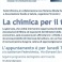 La chimica per il tessile 