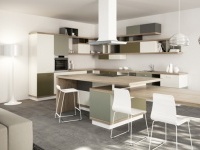 cucina: Il living entra in cucina -   Ora Ito firma Foodshelf per Scavolini