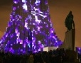 light: Dinamismo luminoso a Reykjavik -   Marcos Zotes ha riunito un team di artisti e designer per trasformare la facciata della Chiesa Hallgrimskirkja in un'esperienza visiva dinamica
